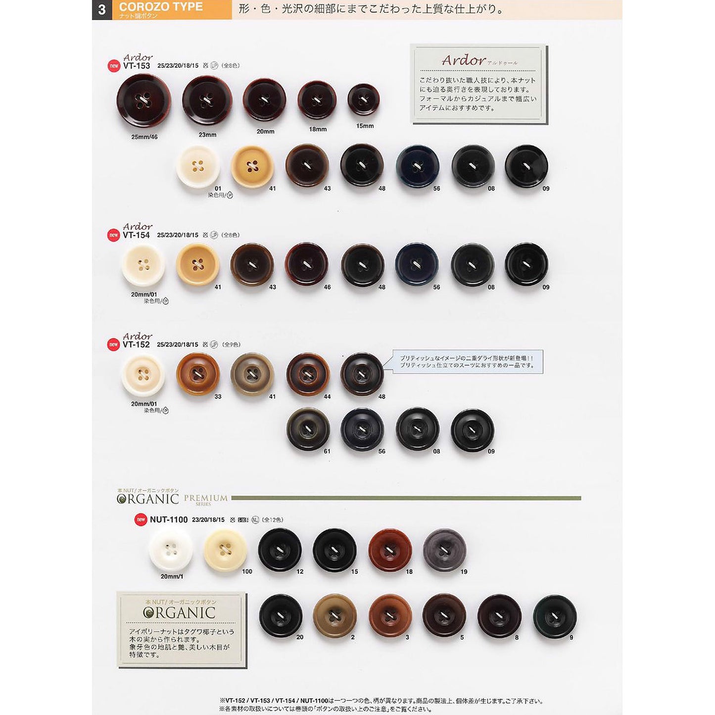 NUT1100 Nut button