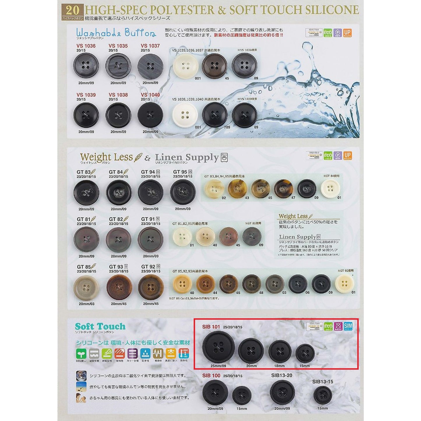 SIB101 Sample Silicon Button