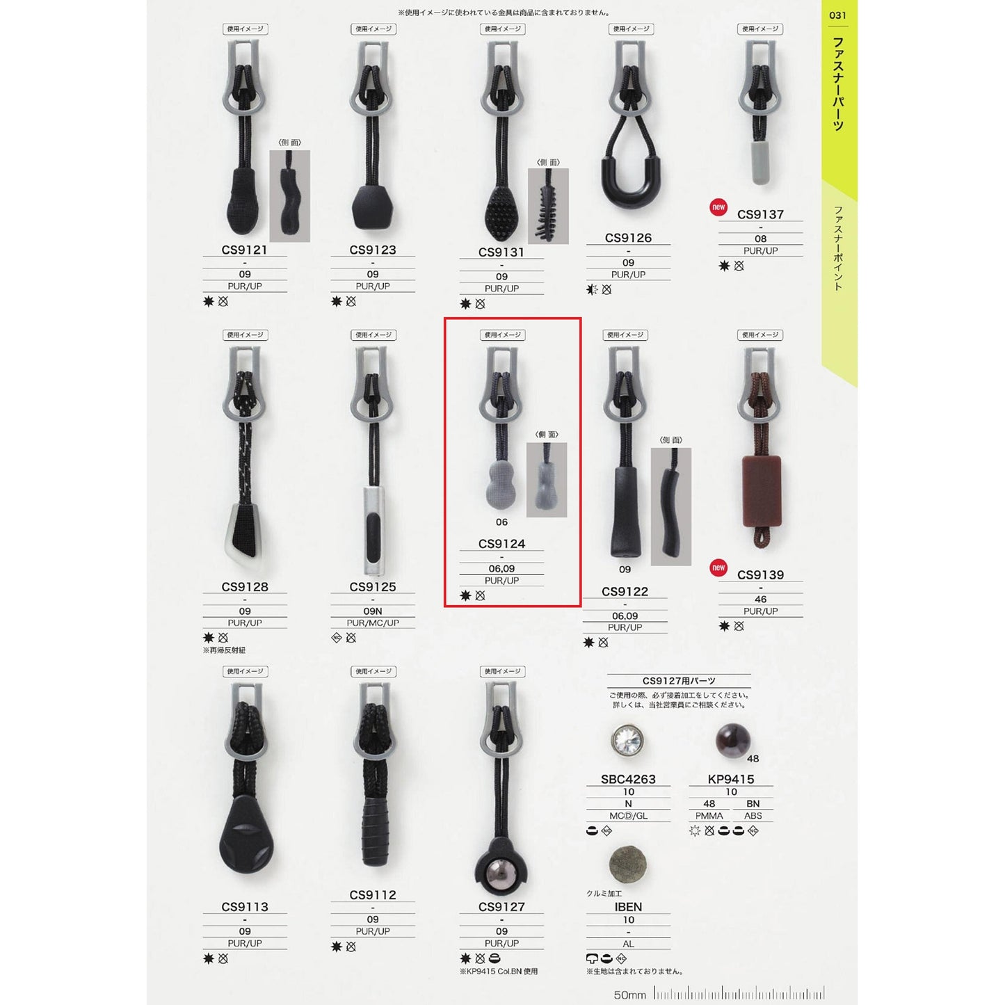CS9124 Sample Fastener Point