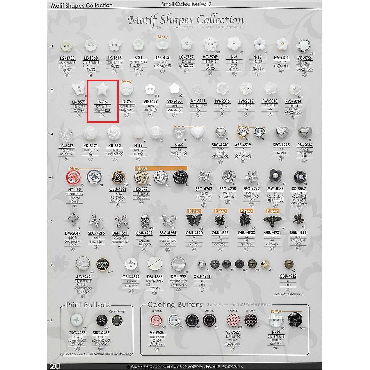 N16 Sole Nylon Button