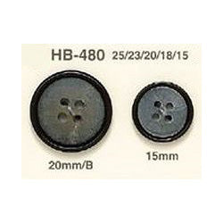 HB480 4孔边框水牛纽扣