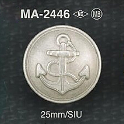 MA2446 サンプル 裏足 金属ボタン