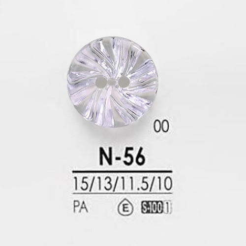 N56 2-hole nylon button