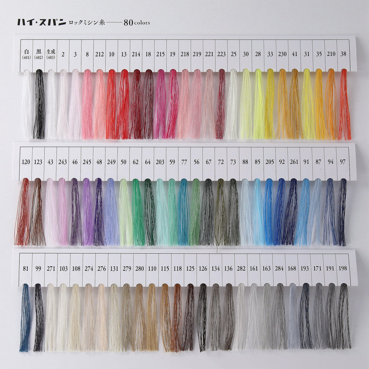 ハイスパン #90/1500m巻 ロック用 ミシン糸