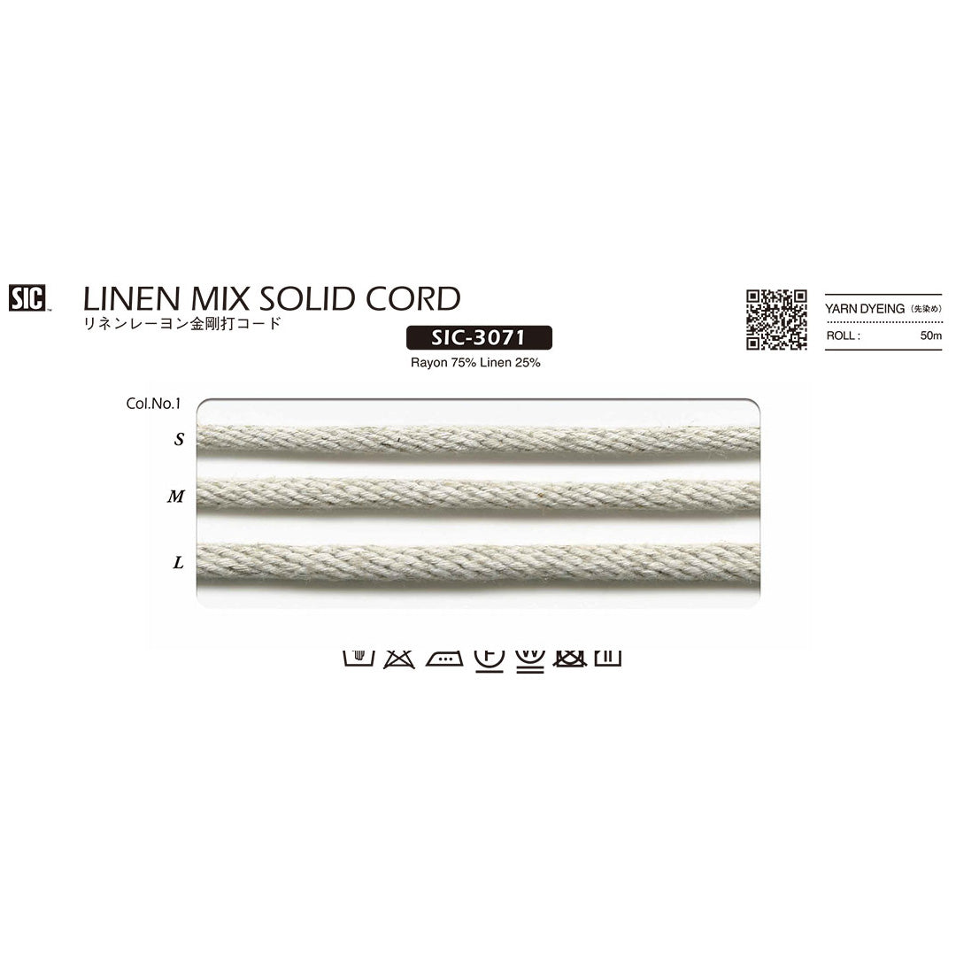 SIC-3071 Sample Linen Rayon Kongo-uchi Cord