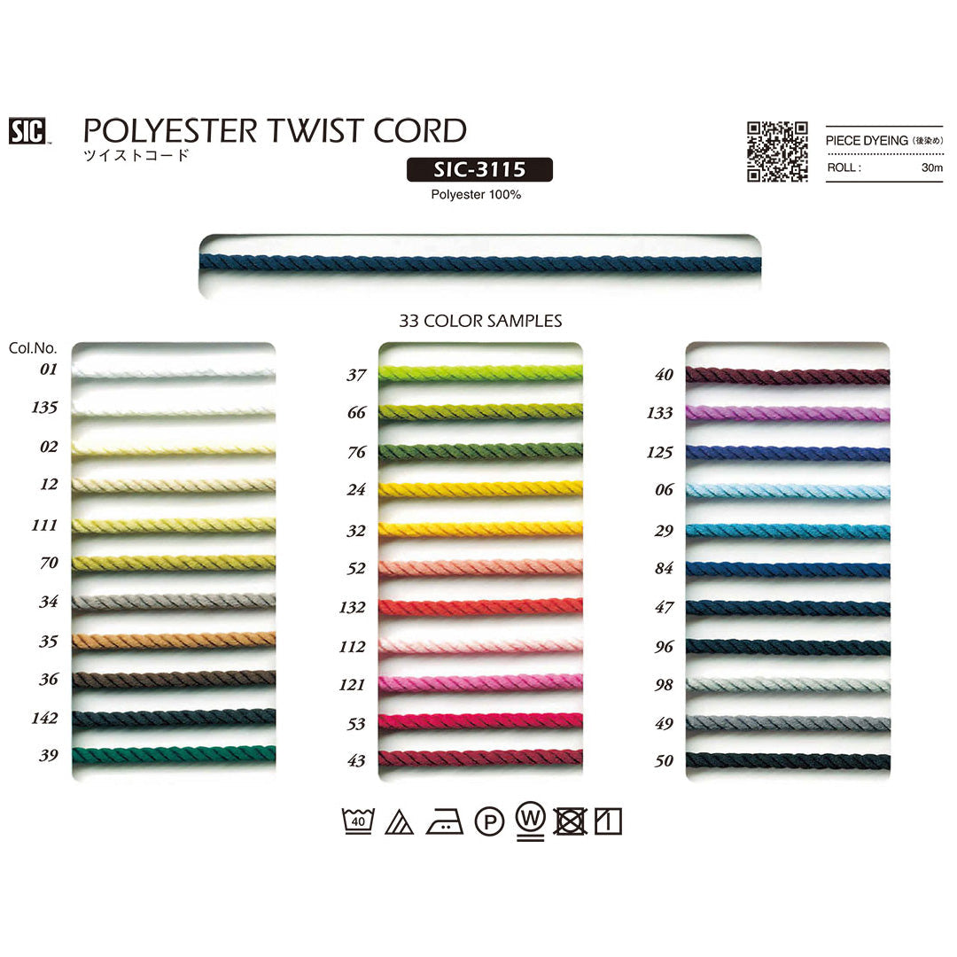 SIC-3115 Sample Twisted Cord
