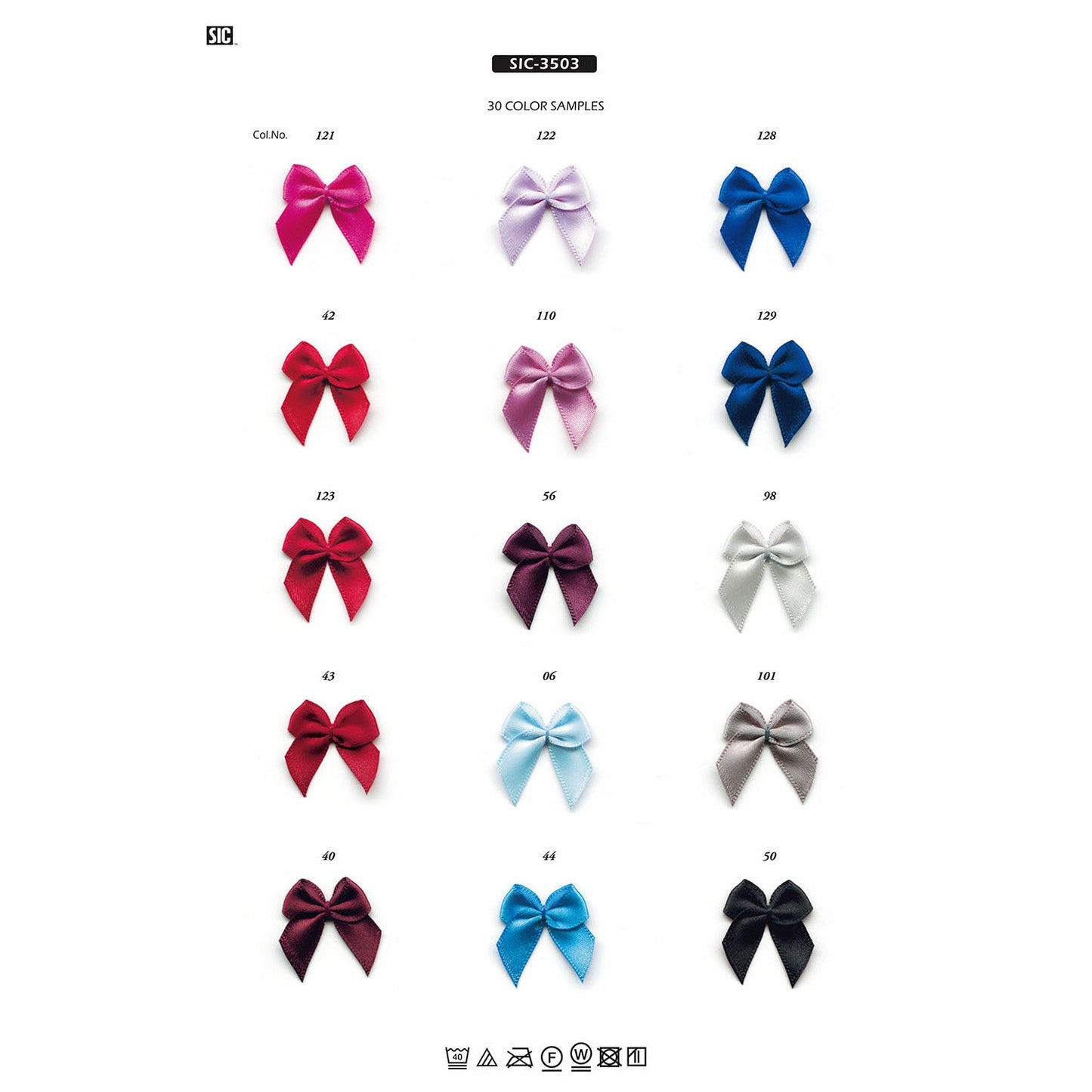 SIC-3503 Sample Satin Ribbon Applique