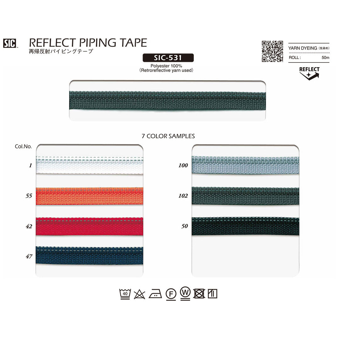 SIC-531 Sample Retroreflective Piping Tape