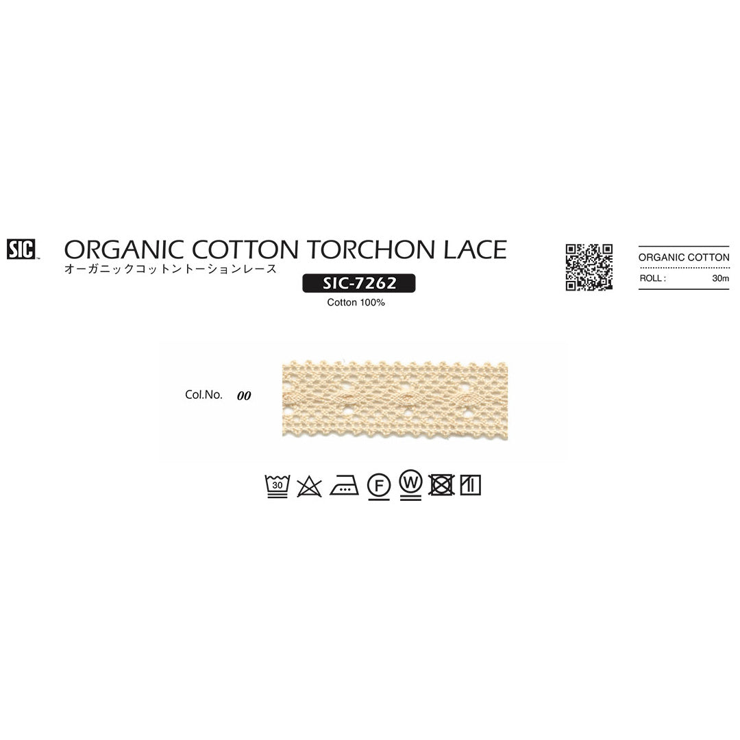 SIC-7262 Sample Organic Cotton Torsion Lace