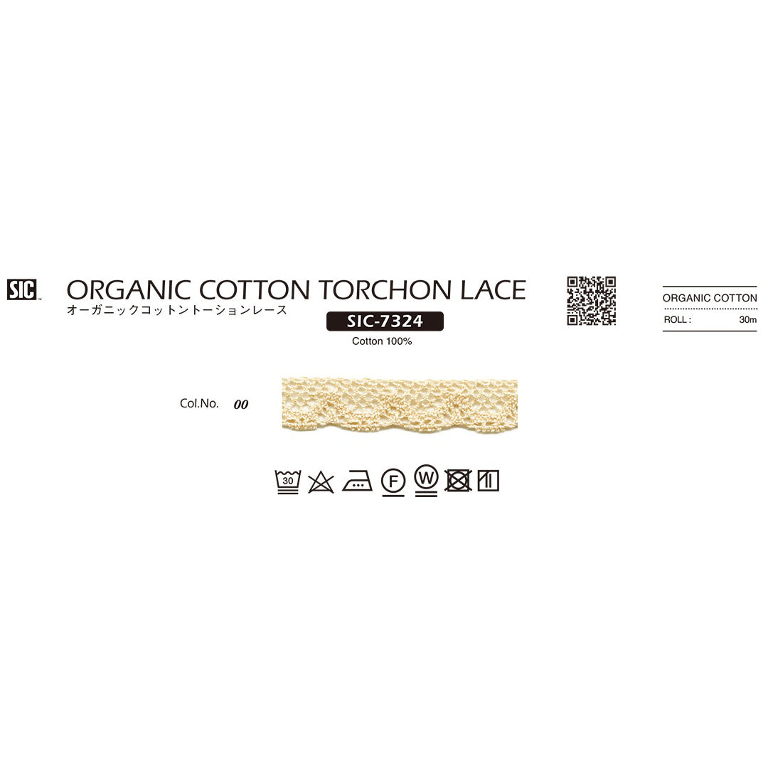 SIC-7324 Sample Organic Cotton Torsion Lace