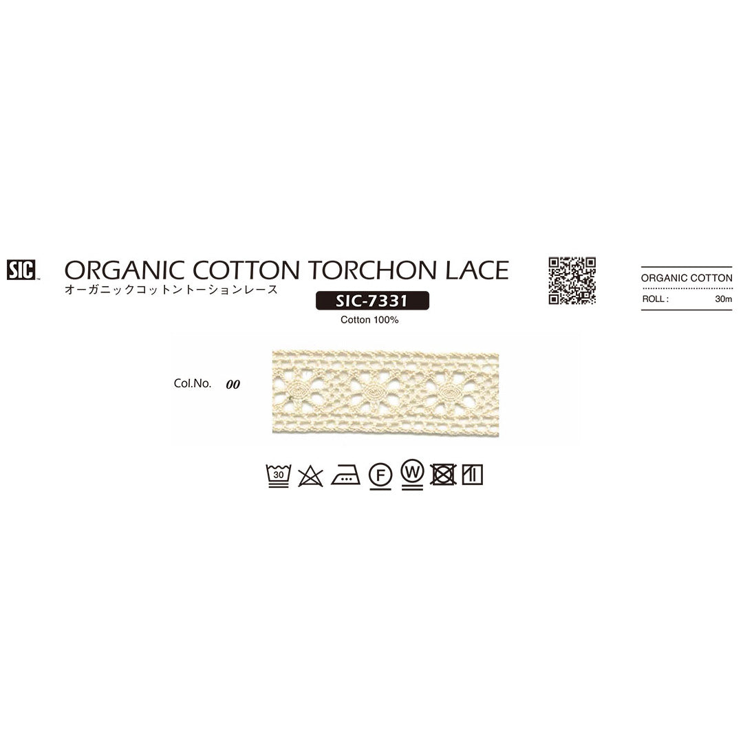 SIC-7331 Sample Organic Cotton Torsion Lace