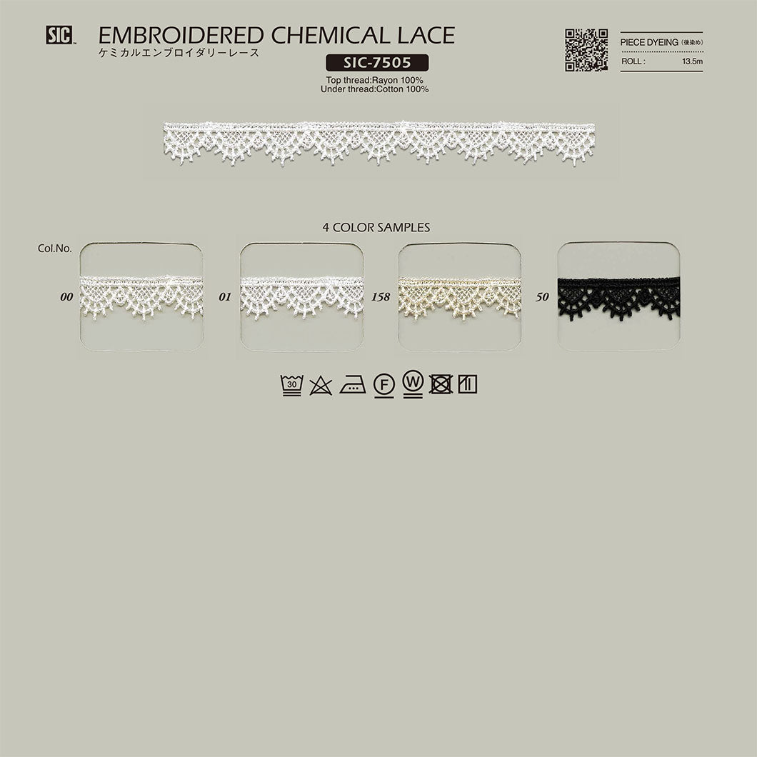 SIC-7505 Sample Chemical Embroidery Lace