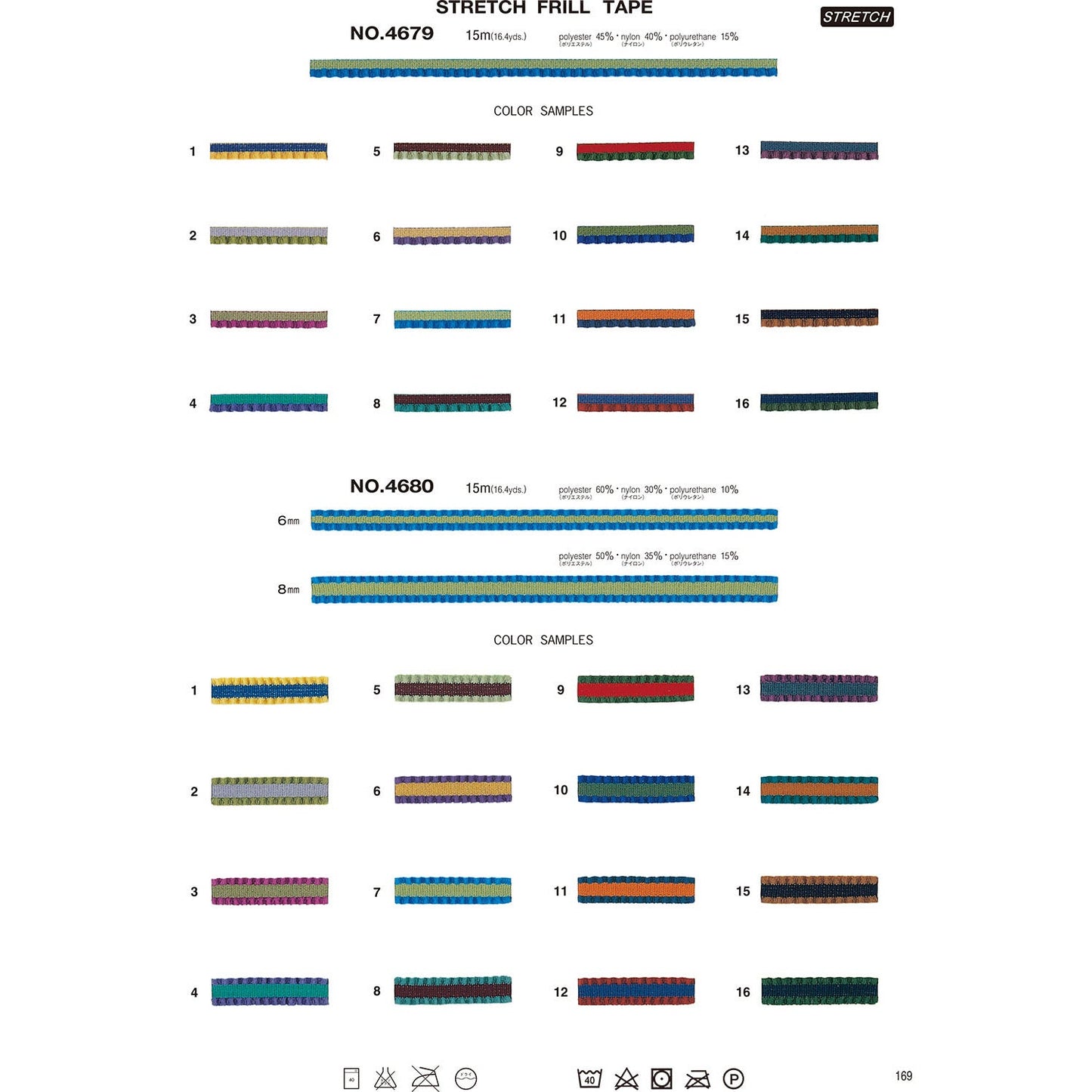 4680 Sample Stretch Frill Tape