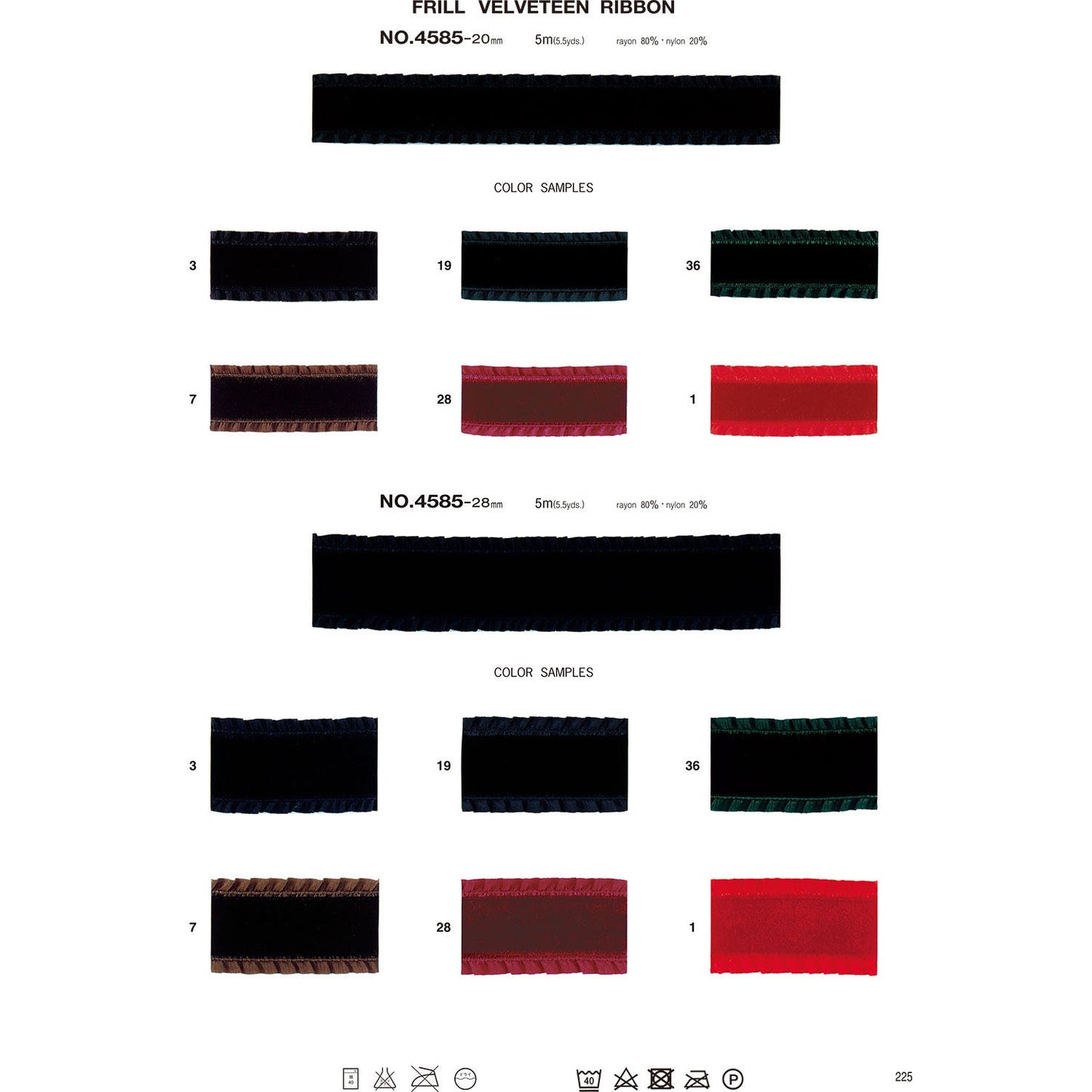 4585 Sample Frill Bettin Ribbon
