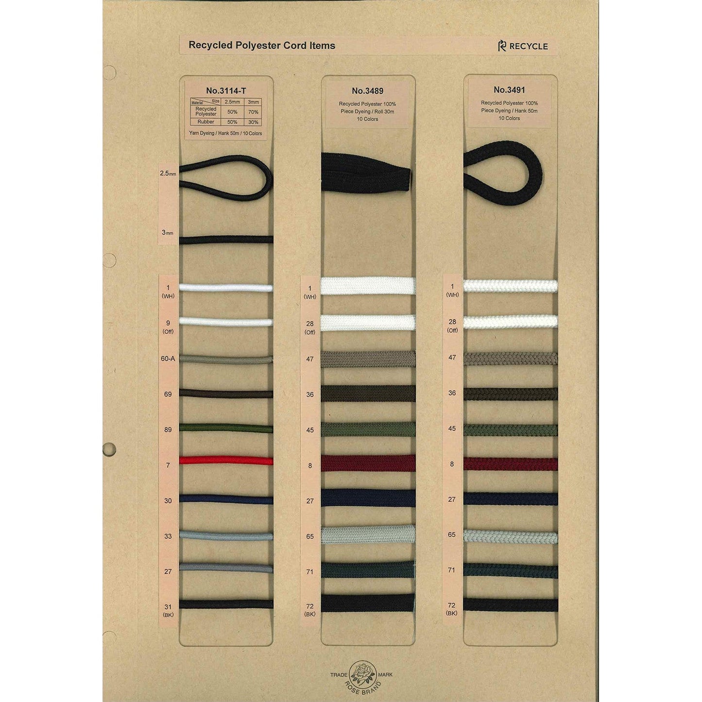3114-T Sample Round Rubber