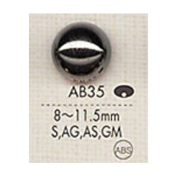 AB35 メッキ釦