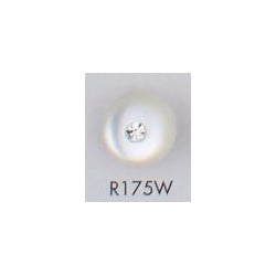R175W Rhinestone Button