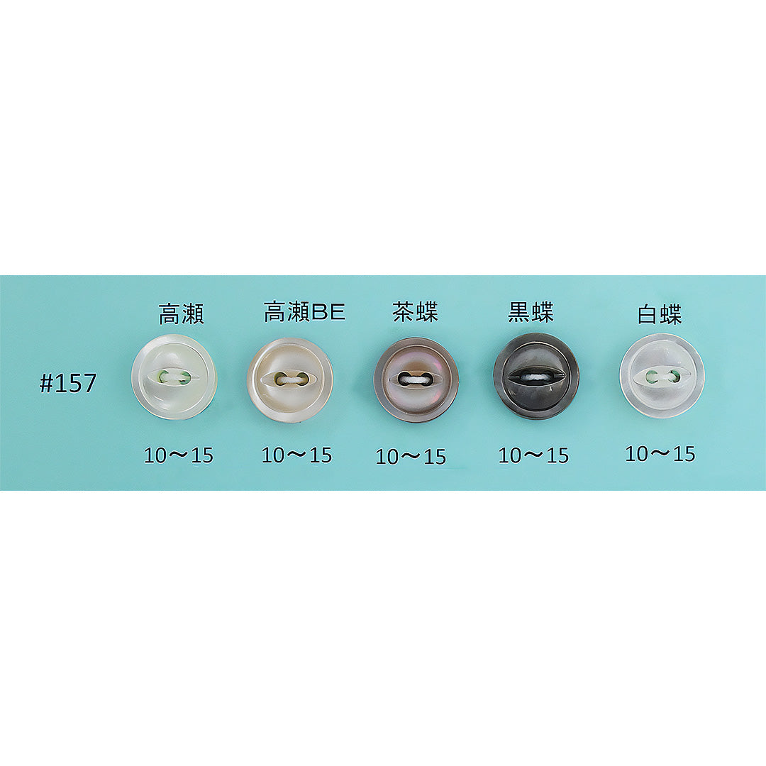 157 ネコ目 貝ボタン サムネイル画像