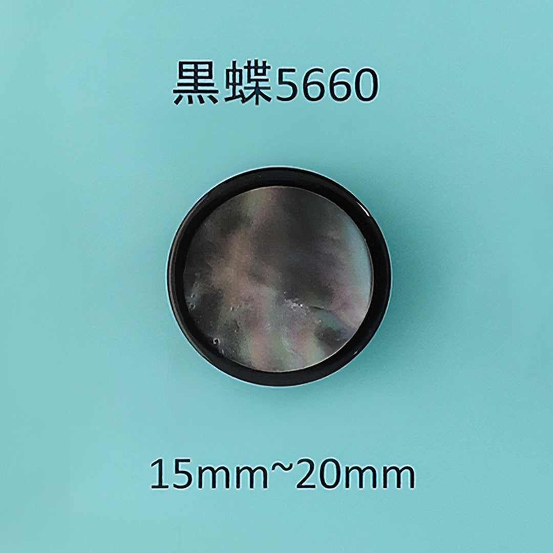 5660 貝ボタン 黒蝶 サムネイル画像