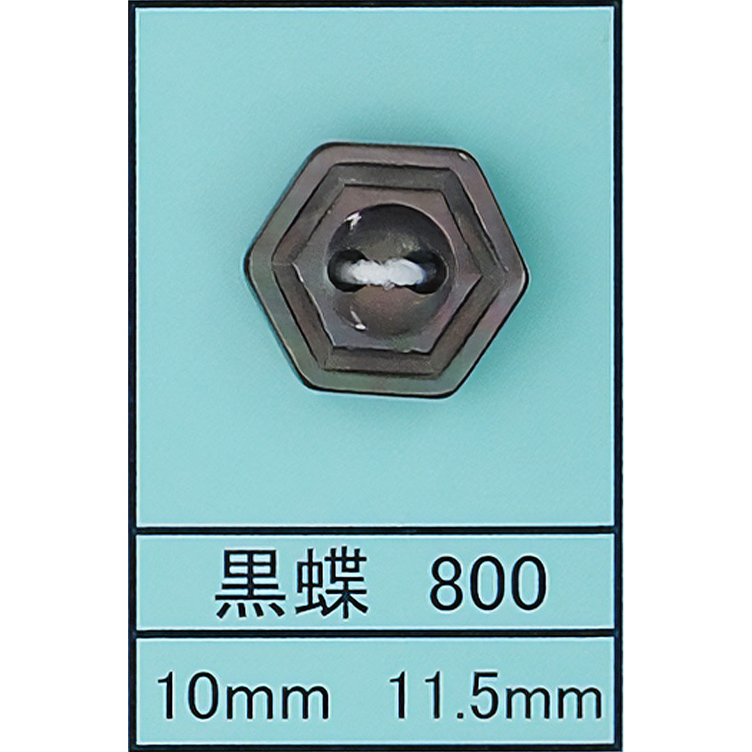 800 貝ボタン 黒蝶 カラー展開画像