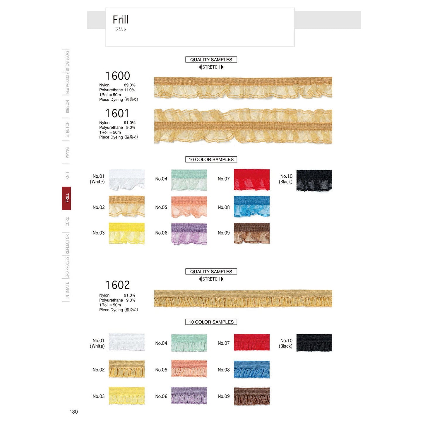 1602 Sample Stretch Frill