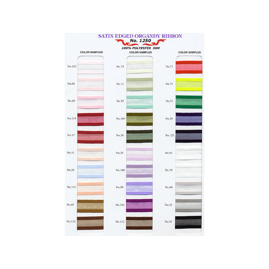 UR1250-50mm Sample Edge Satin Organdy