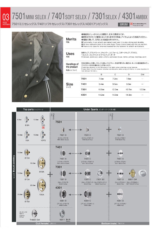 7501 Mini Select Dot Button