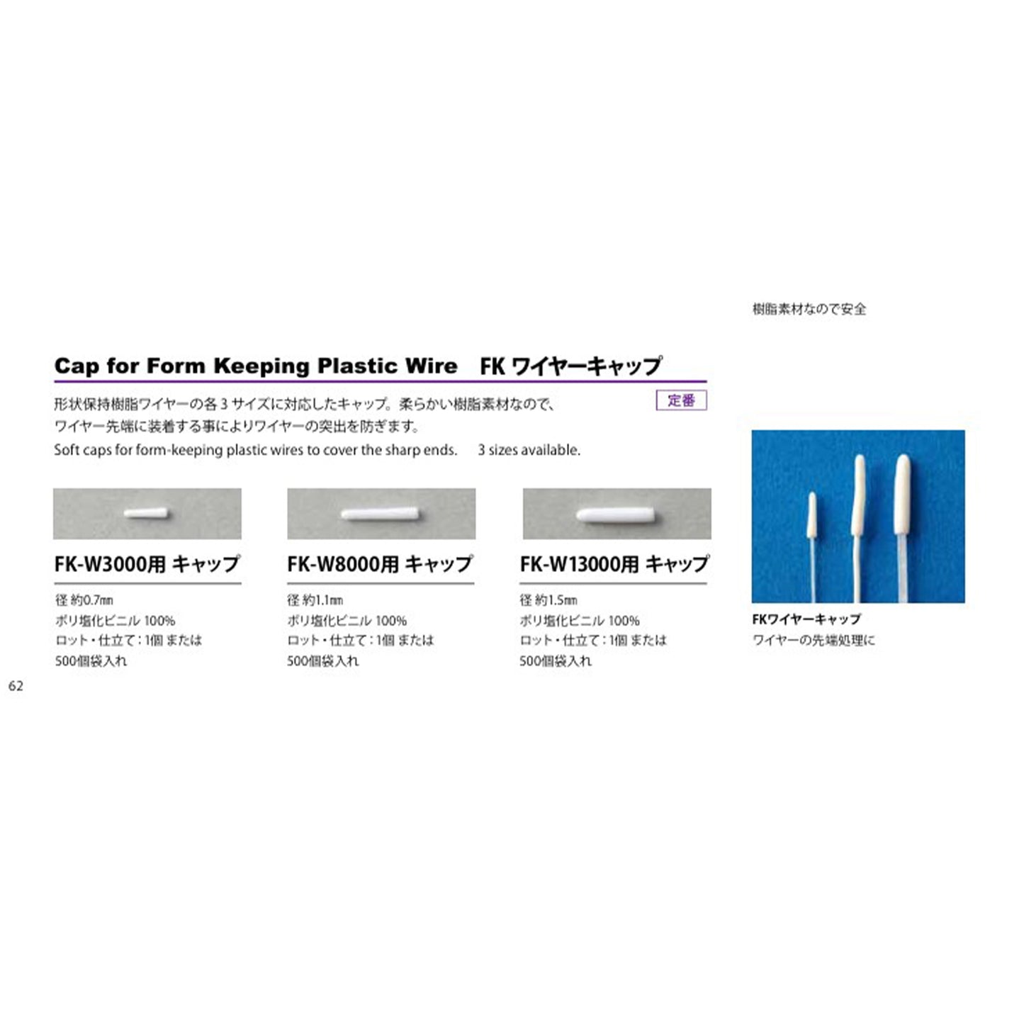 FK-W3000用キャップ ワイヤーキャップ