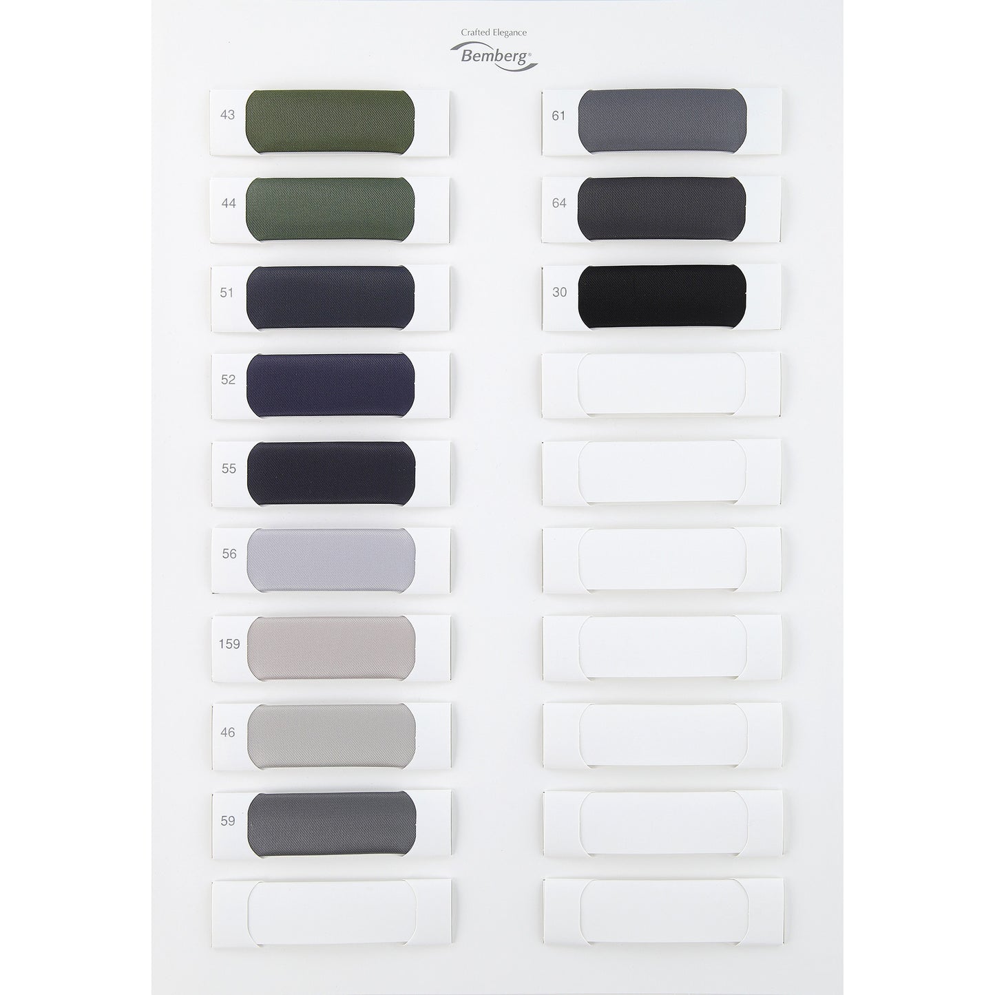 AKP1350 サンプル帳 ツイル ベンベルグ裏地