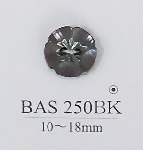 BAS250BK 貝ボタン (黒蝶)