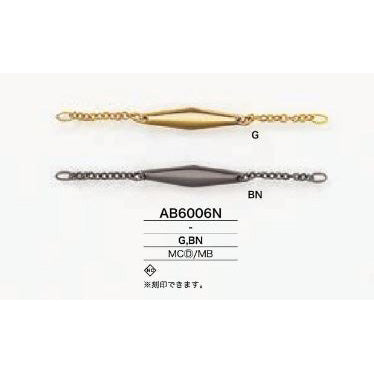 AB6006N 镀金闪亮领挂