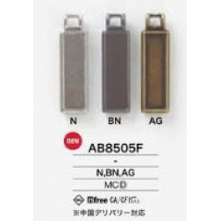 AB8505F Plated zipper point