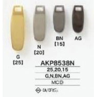 AKP8538N Plated zipper point