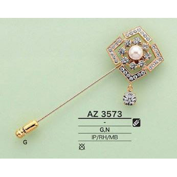 【廃番】AZ3573 メッキ ツヤあり ハットピン