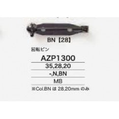 AZP1300 Glossy Plated Rotating Pin