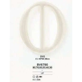 BV6790 Shell-like glossy through-type buckle