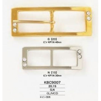 KBC9007 Shiny plated through buckle