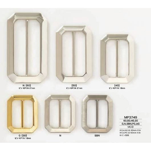 MP3749 Plated through-type buckle