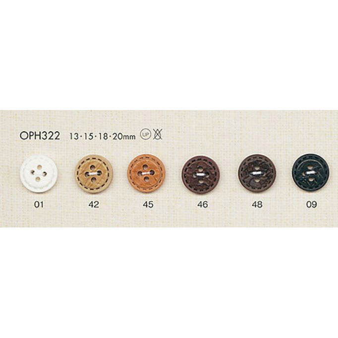 OPH322 Polyester Patterned Buttons