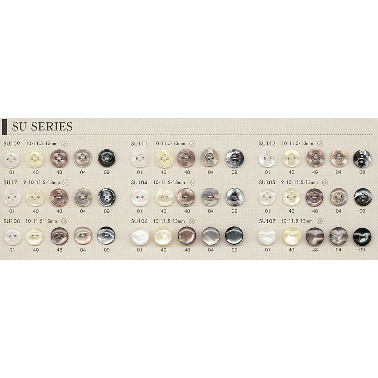 SU111 Polyester Buttons