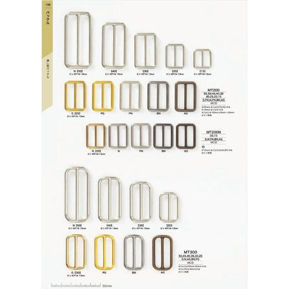 MT200N Plated through-type buckle