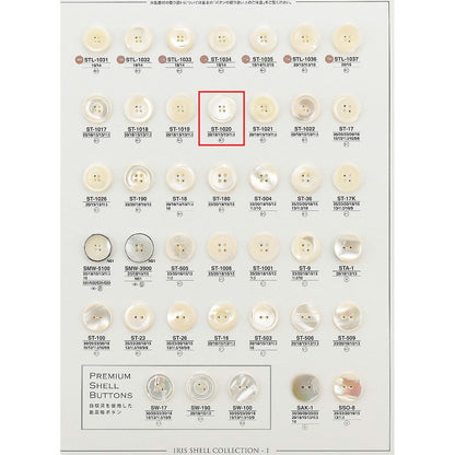 ST1020 貝ボタン