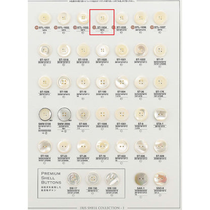 ST1034 样品贝壳纽扣