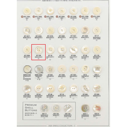 ST190 样品贝壳纽扣