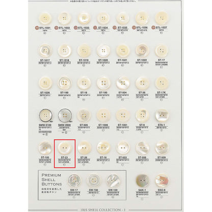 ST23 貝ボタン