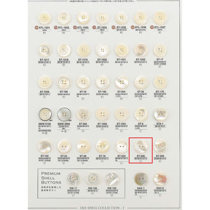 ST506 样品贝壳纽扣