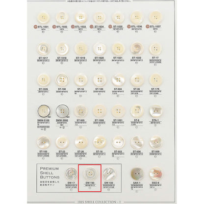 SW190 Sample Shell Button
