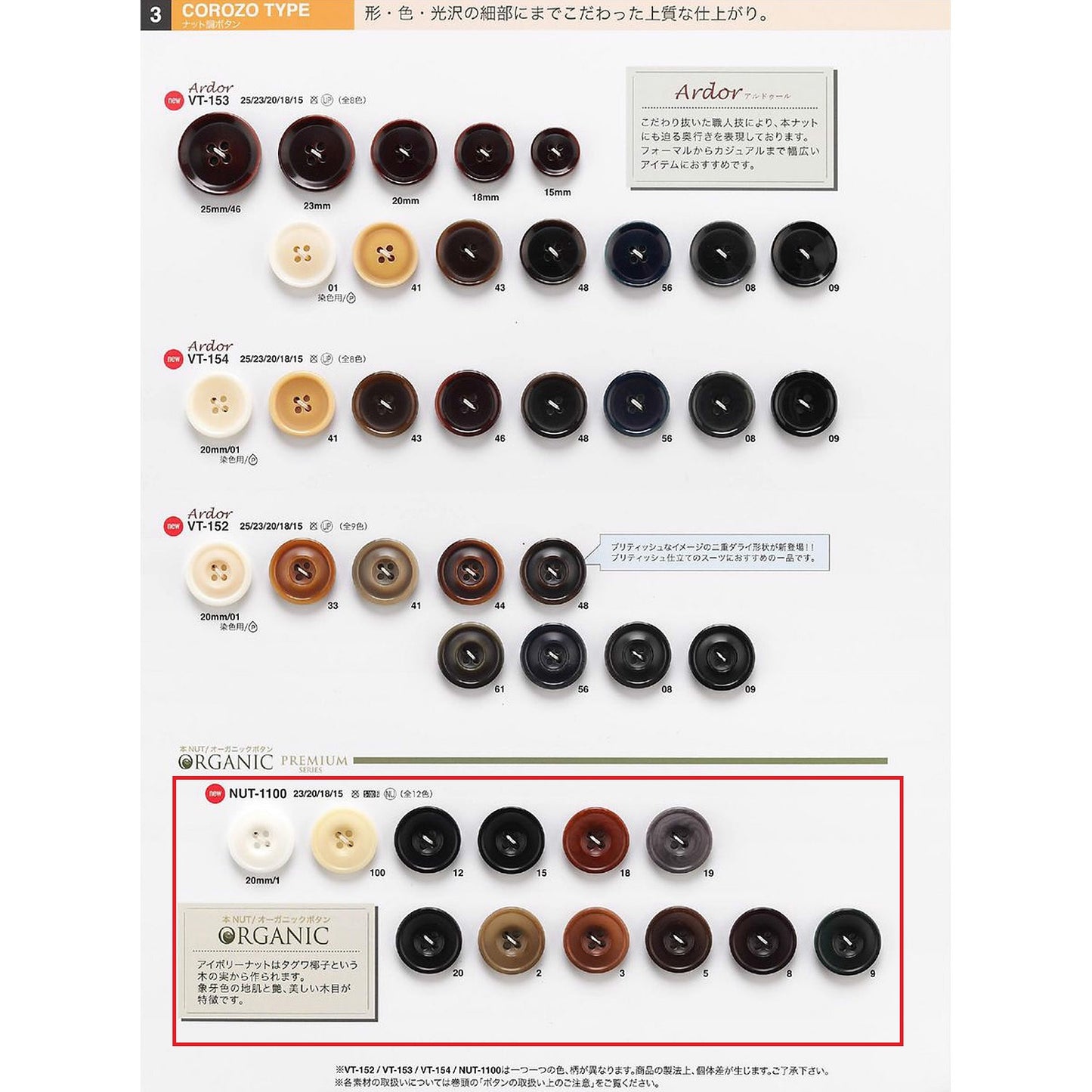 NUT1100 样品螺母按钮