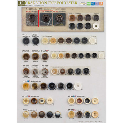 VT160 Polyester Button