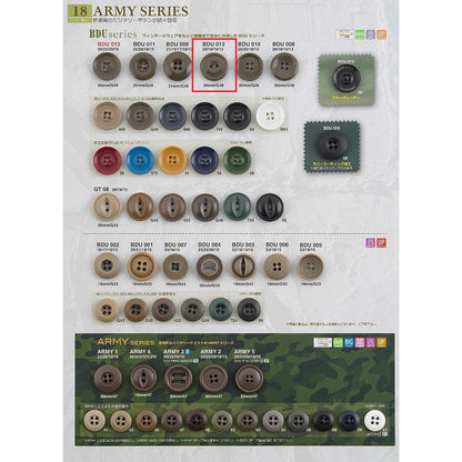 BDU012 Sample Polyester Buttons
